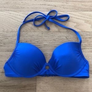 Navy blue bathing suit top